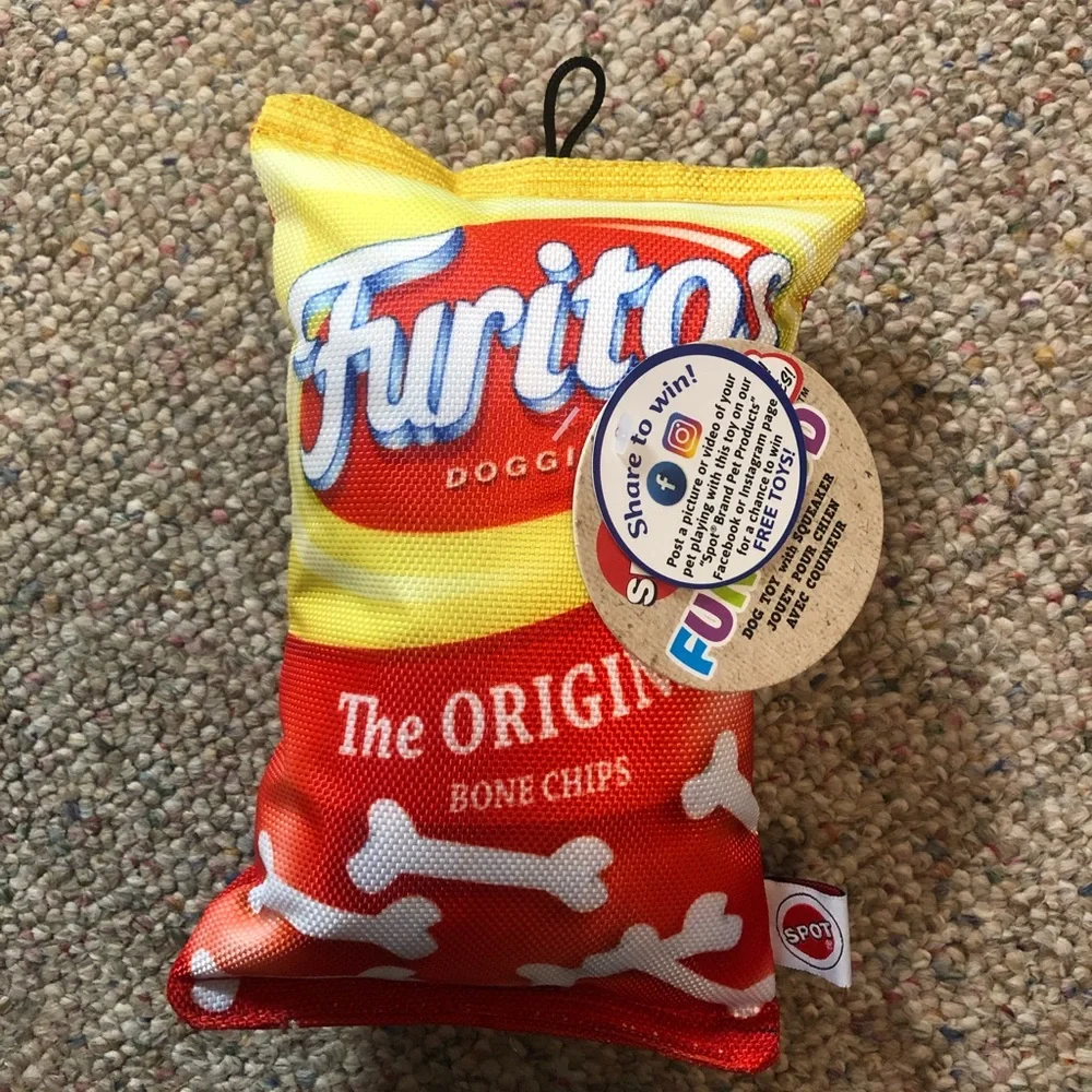 🆕 Spot Fun Foods Furiotos (Fritos) Chips Dog Toy