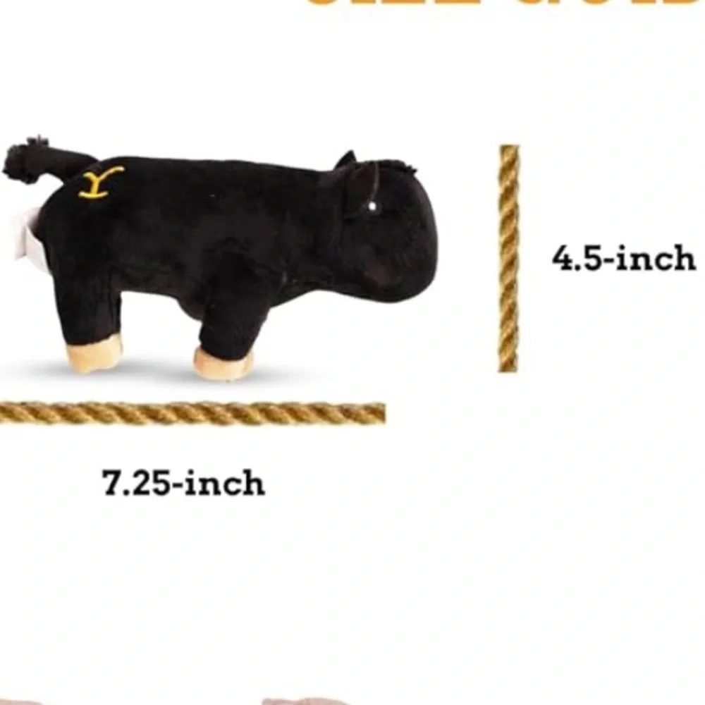 🆕 Yellowstone Steer Squeaky Dog Toy