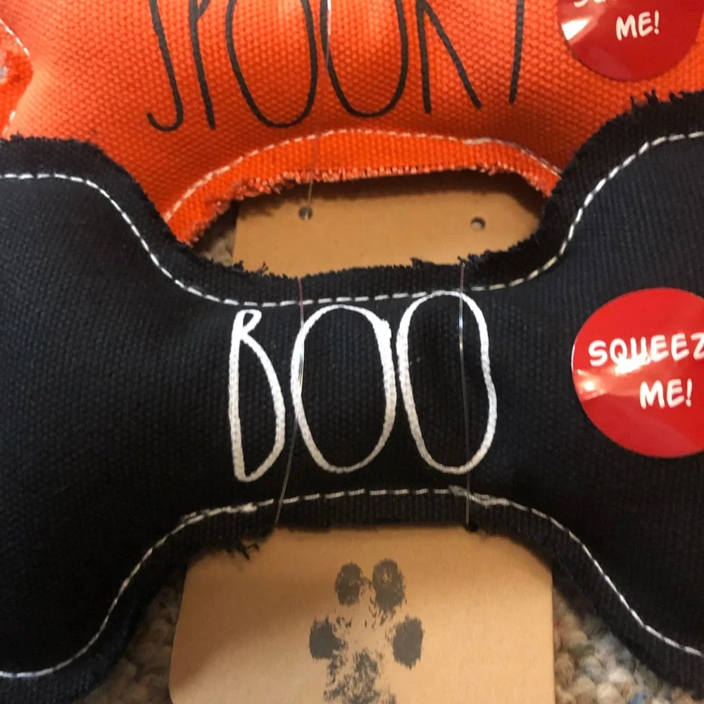 🎉 HP 🆕 Rae Dunn Halloween Spooky & Boo Dog Toys