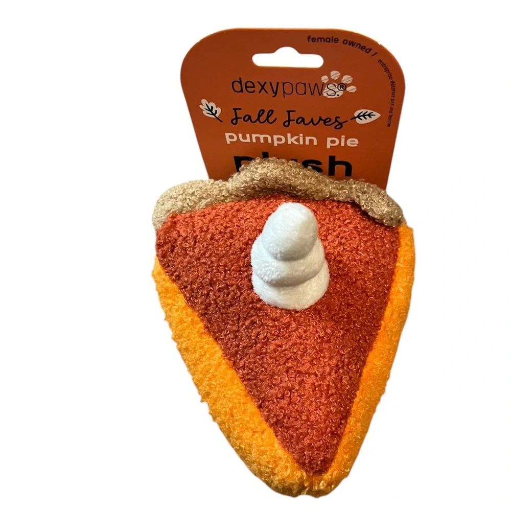 🆕 Dexy Paws Pumpkin Pie Dog Toy