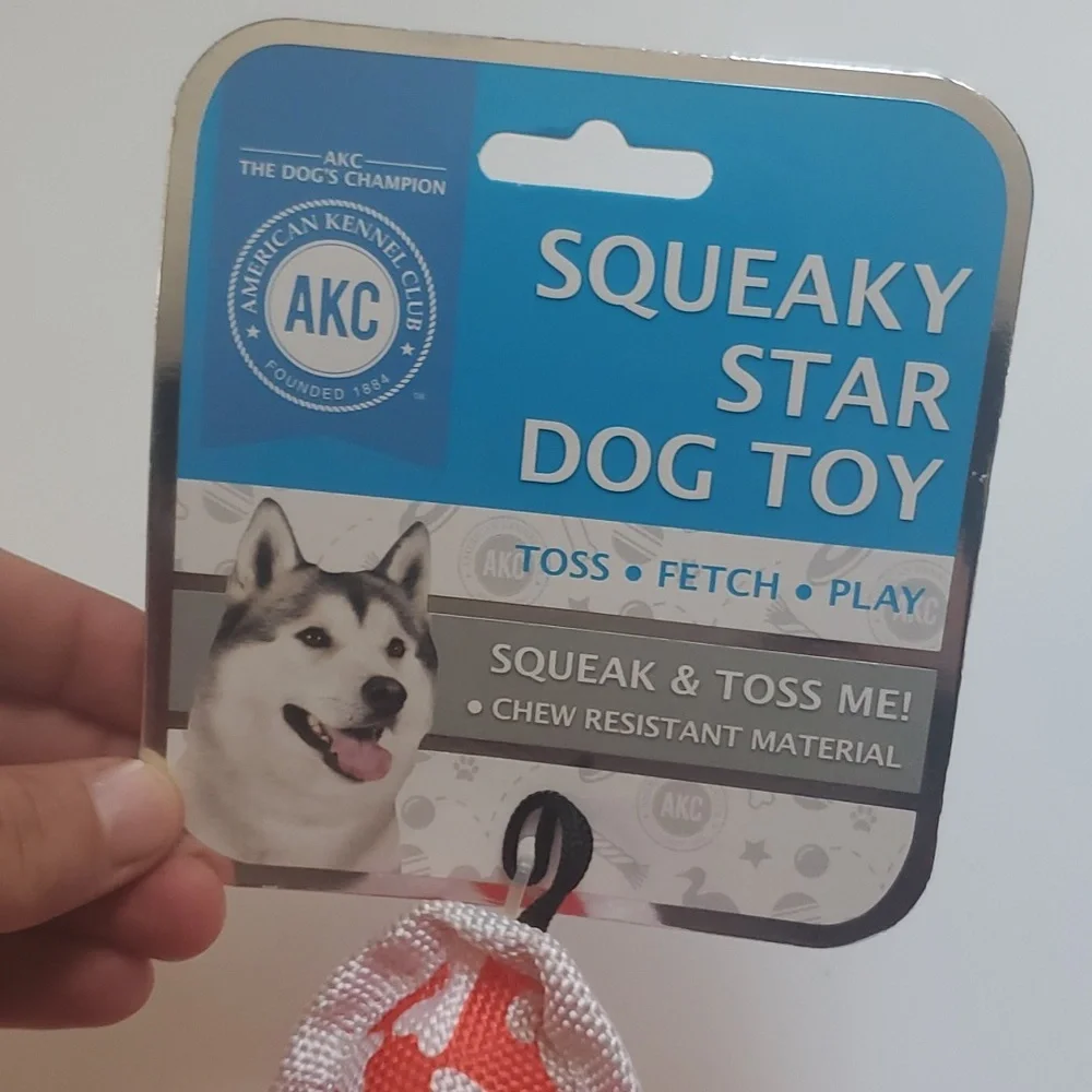 American Kennel Club Squeaky Star Dog Toy