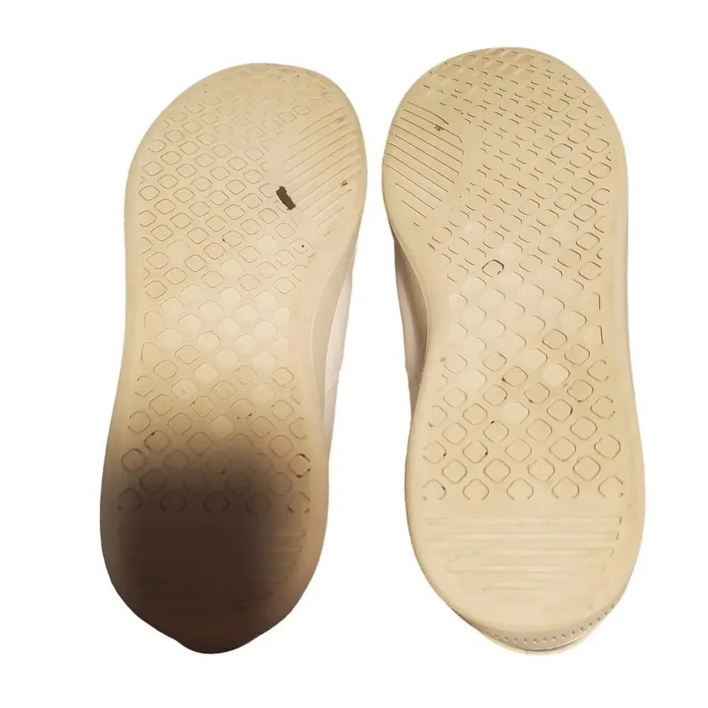 Everlane W Size 10, M Size 8 Unisex The ReLeather White Gray Tennis Shoes
