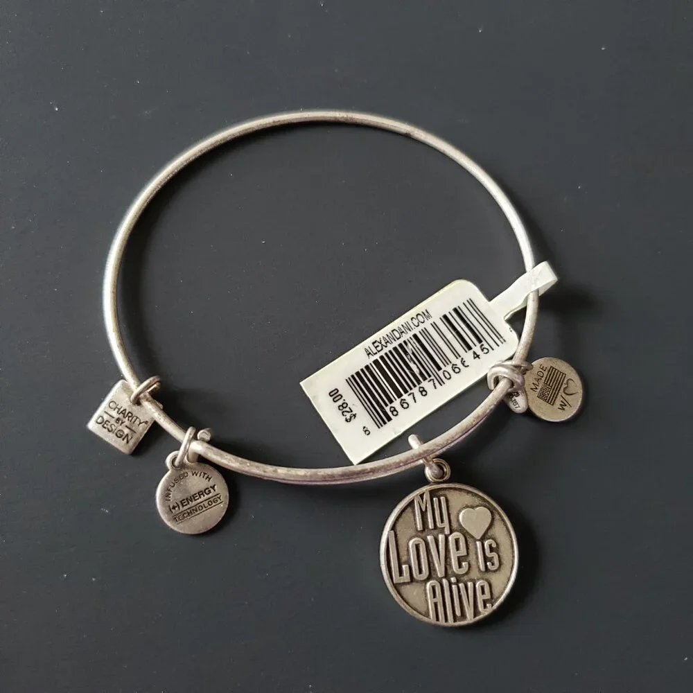 NWT Alex and Ani My Love is Alive Bangle 751