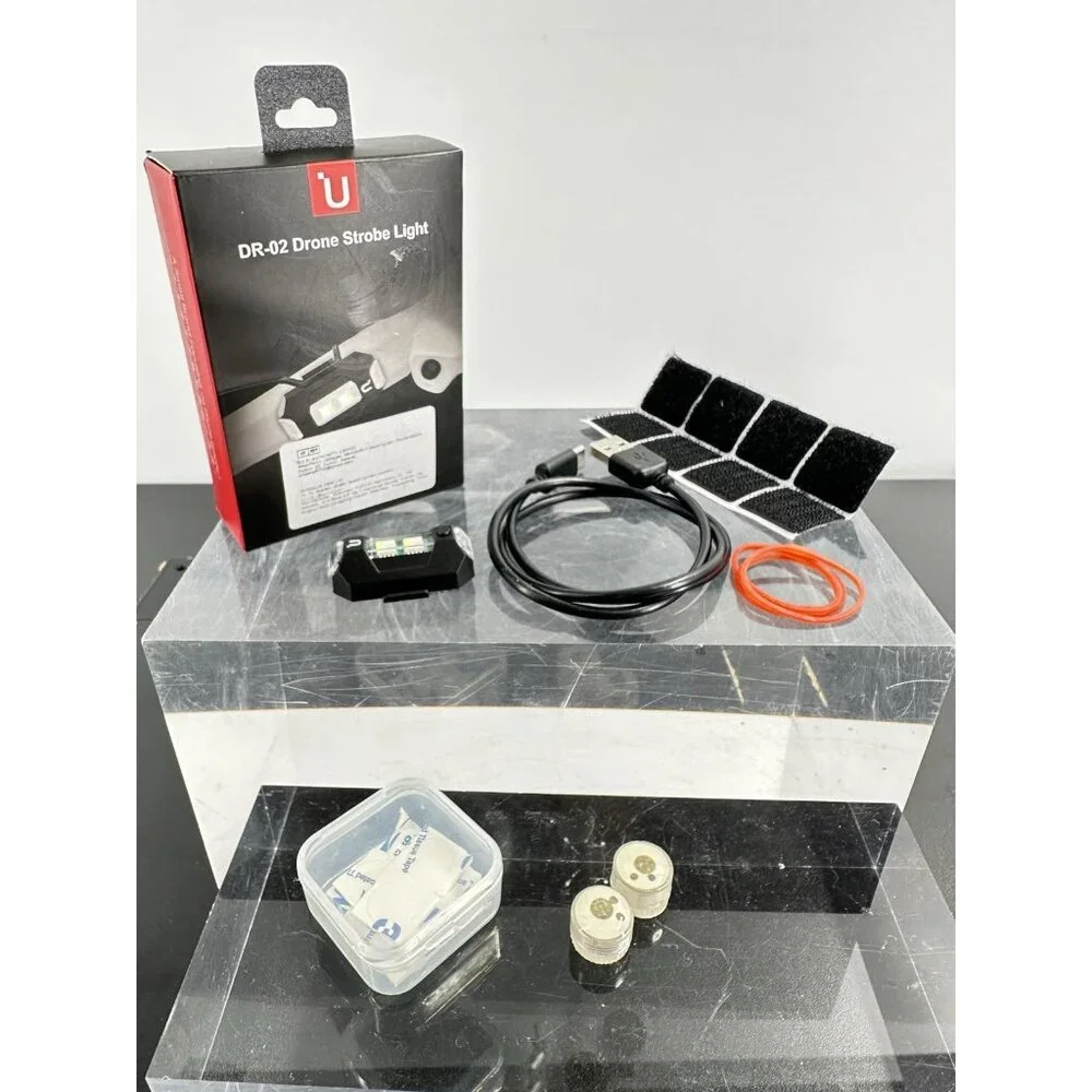 URig DR-02 Strobe Drone Light And 2 Mini-stick On Drone Strobes (B-1)