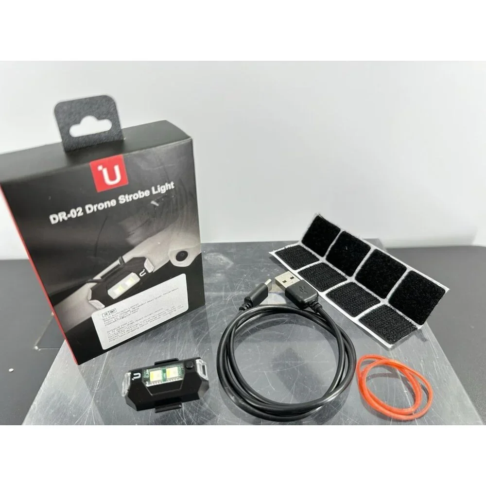 URig DR-02 Strobe Drone Light And 2 Mini-stick On Drone Strobes (B-1)