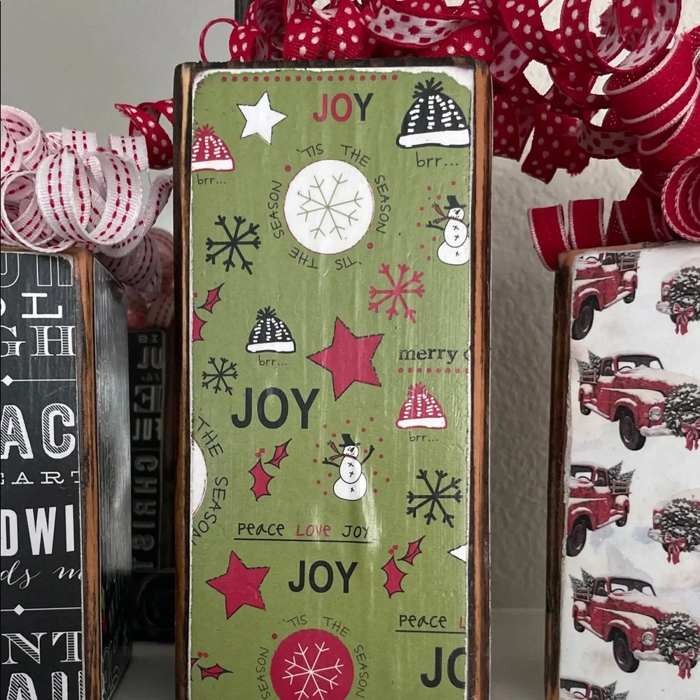 Festive Holiday Gift Box Set with Red Accents