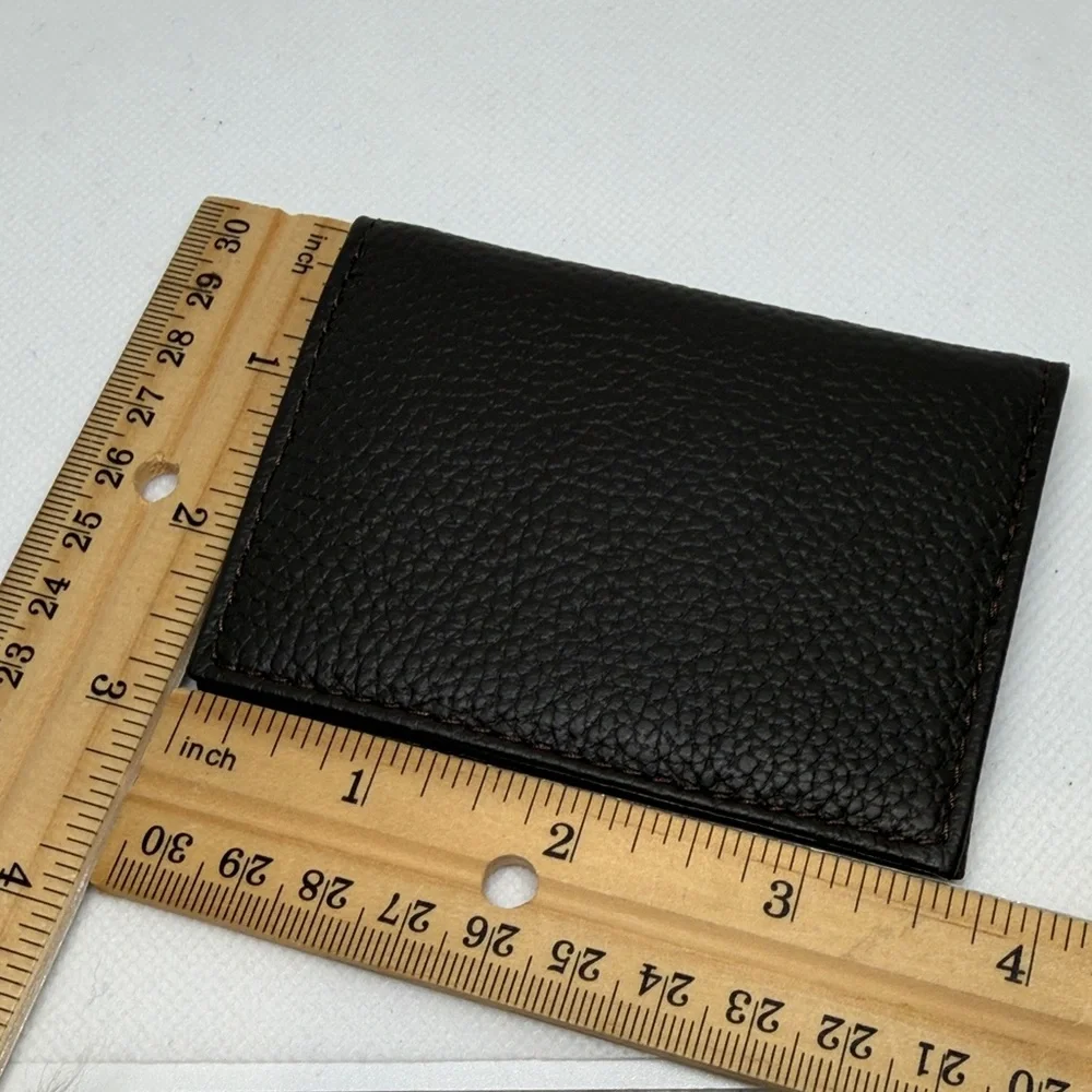 ARIAT Card Holder Black Pebbled Leather