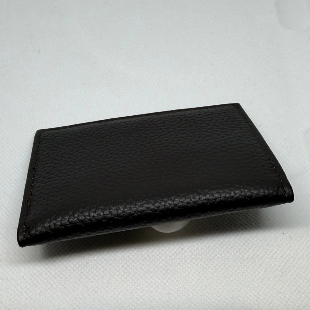 ARIAT Card Holder Black Pebbled Leather