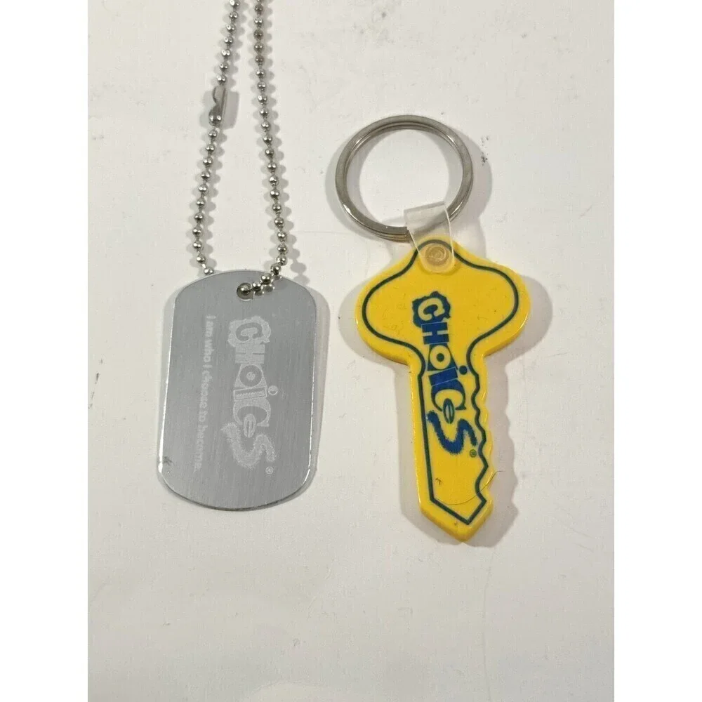Vintage CHOICES KEY TO SUCCESS FOB KEYRING Bundle