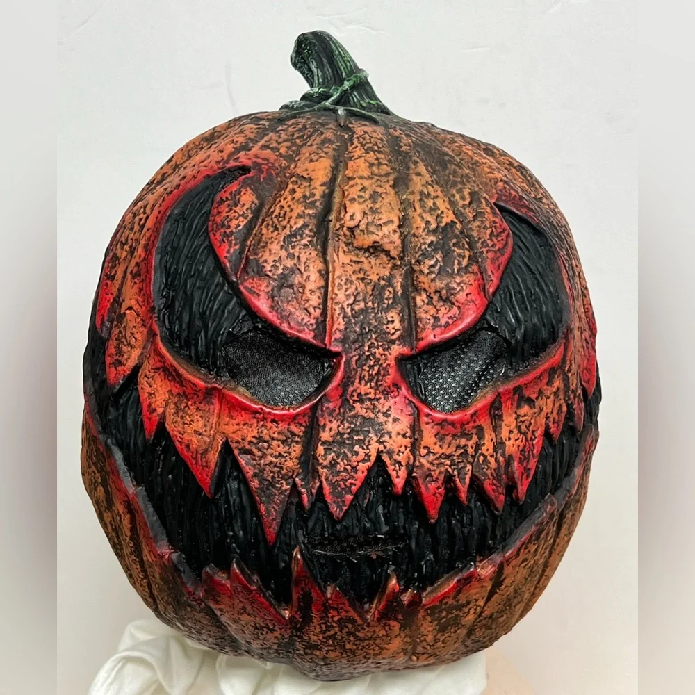 Scary Pumpkin Head Halloween Mask RARE