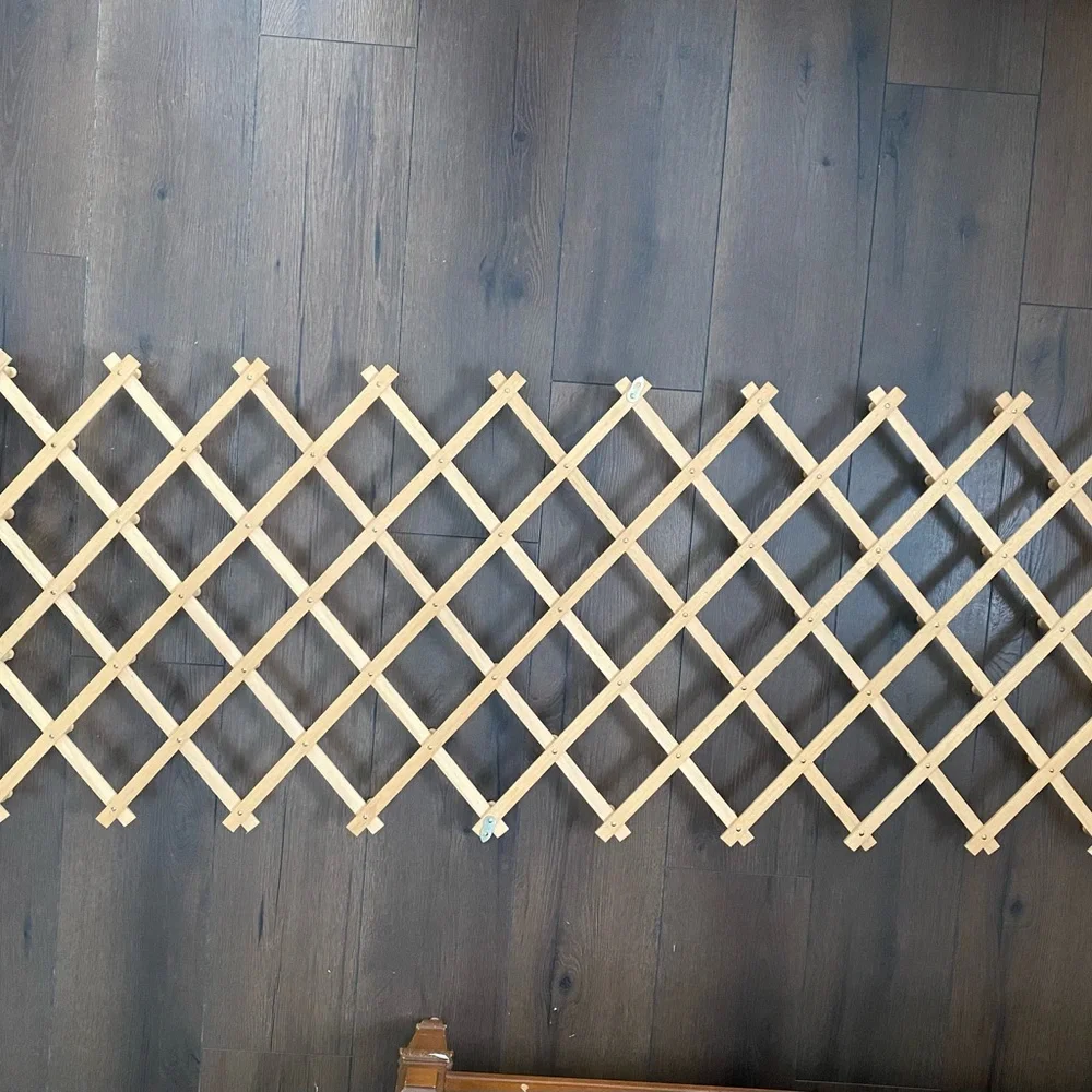 XL 84 Peg Wooden Accordion Expandable Peg Rack Vintage Wall Shelf Display