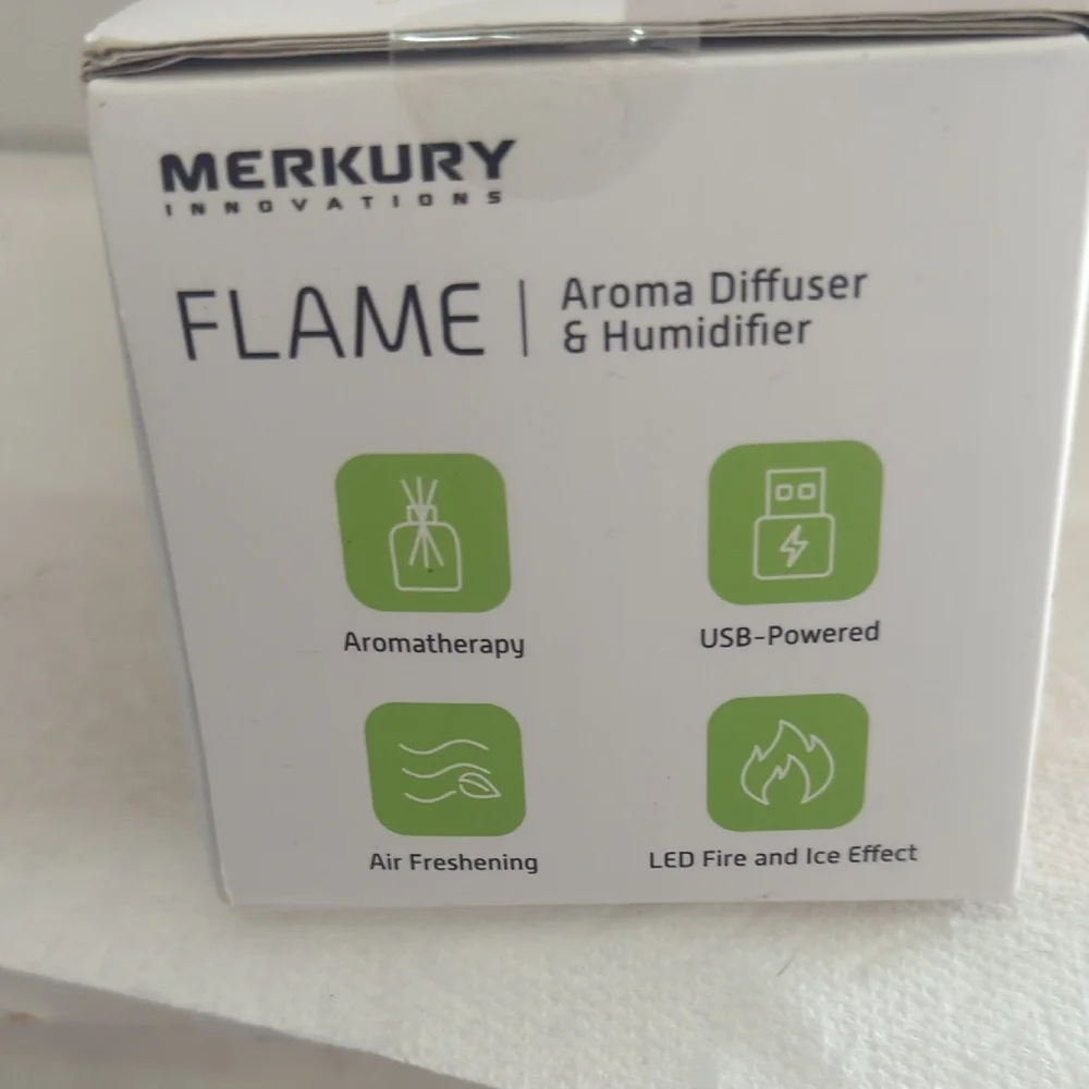Merkury Innovations White Aroma Diffuser & Humidifier
