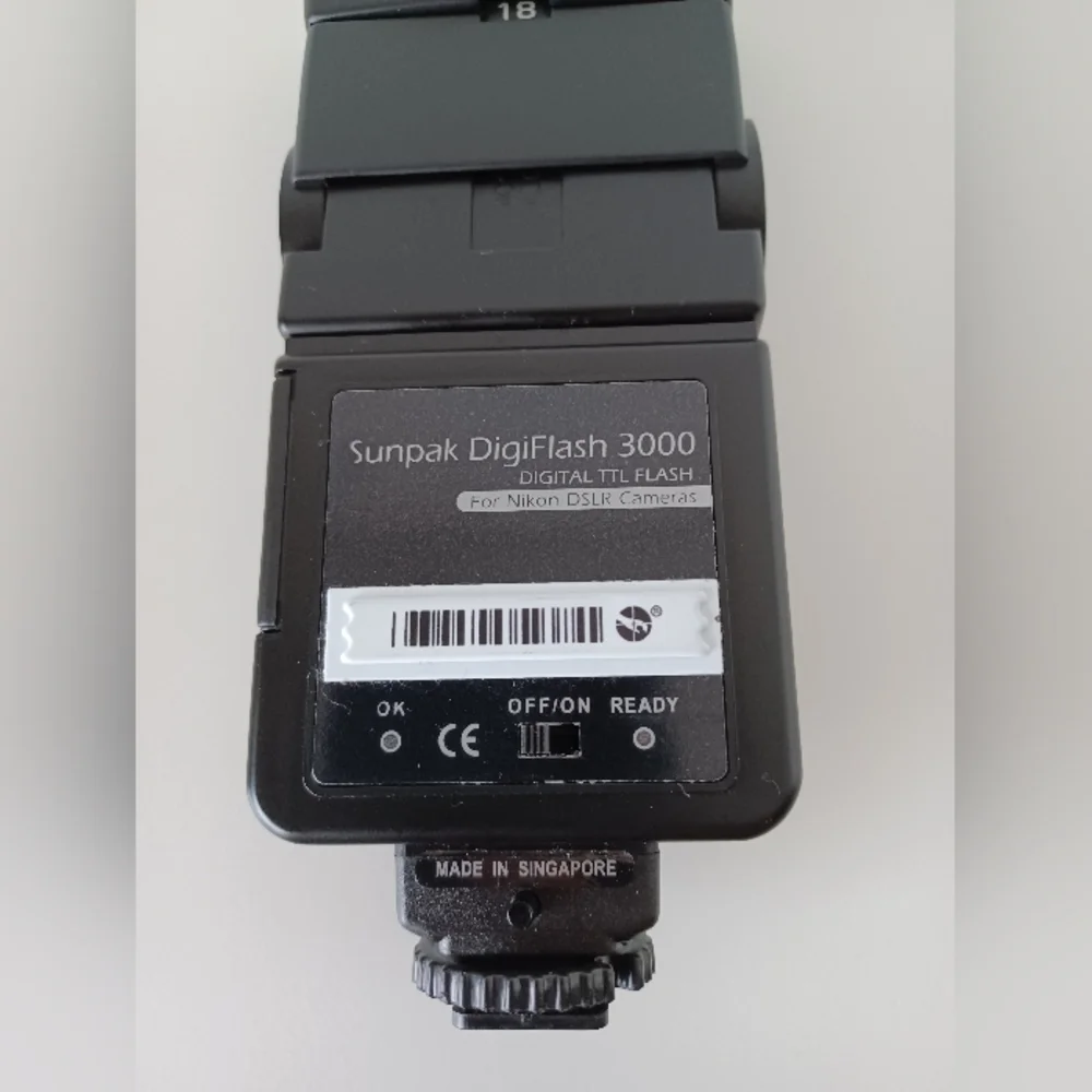 Sunpak DigiFlash 3000 External Flash For Nikon DSLR Camera Accessory