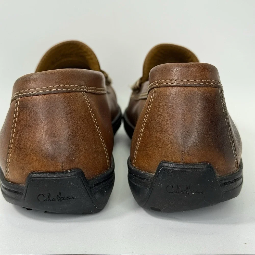 Cole Haan Men's 10 Brown Leather Penny Loafers Slip On Casual Dress Shoes