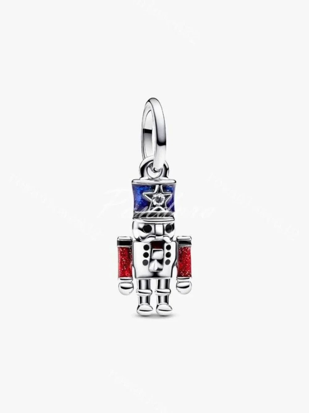 Pandora Moveable Nutcracker Dangle Charm