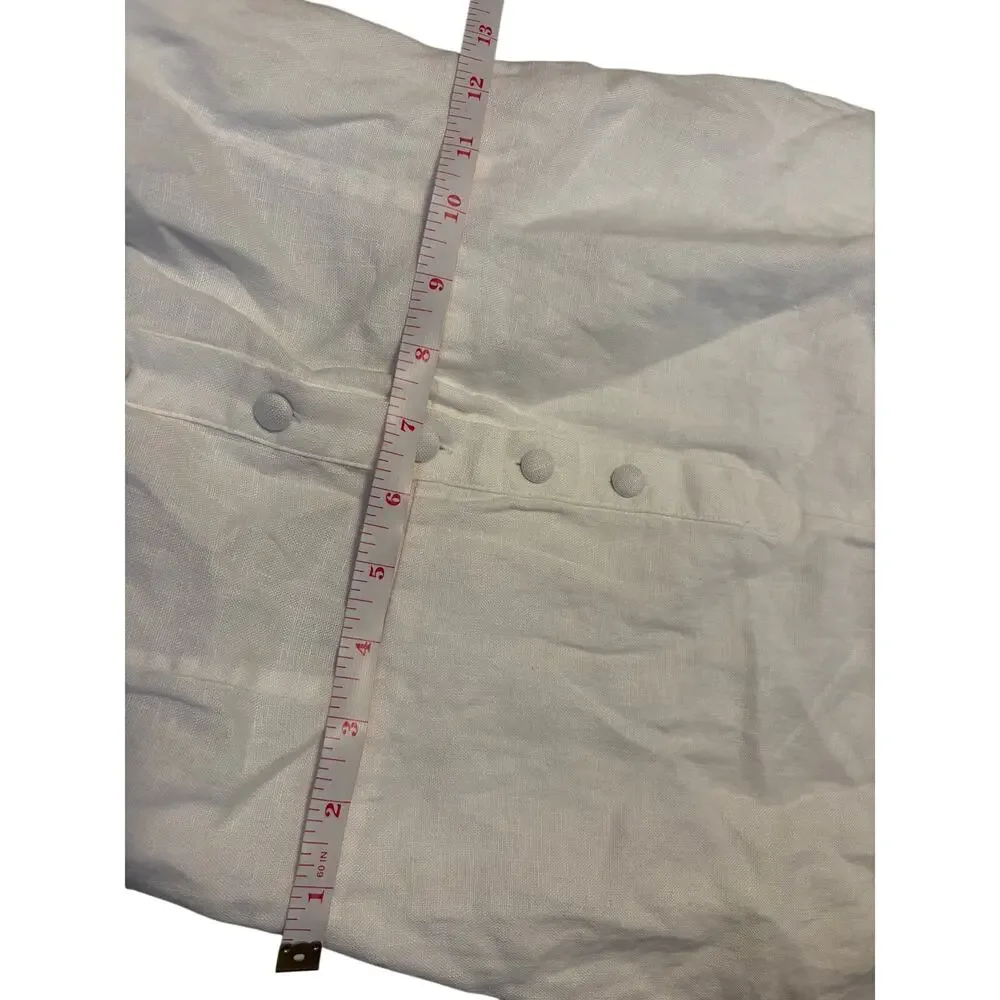 Reformation Linen Halterneck Jumpsuit White Sz 0
