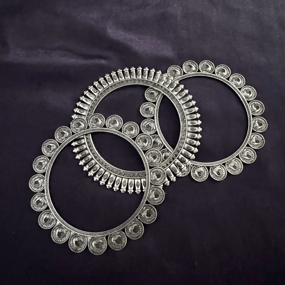 Silvertone‎ Boho Bangles