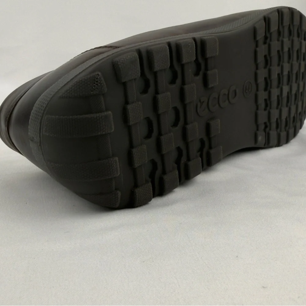 Ecco Classic Dark Brown Leather Slip-On Loafers Comfort