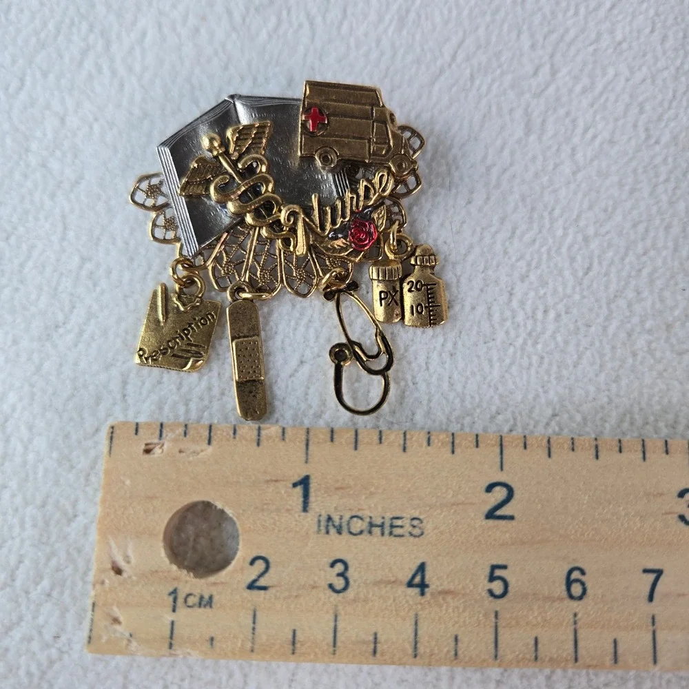 Nurse Hospital Charm Brooch Dangle Charms Caduceus Doctor‎ Medical Gift