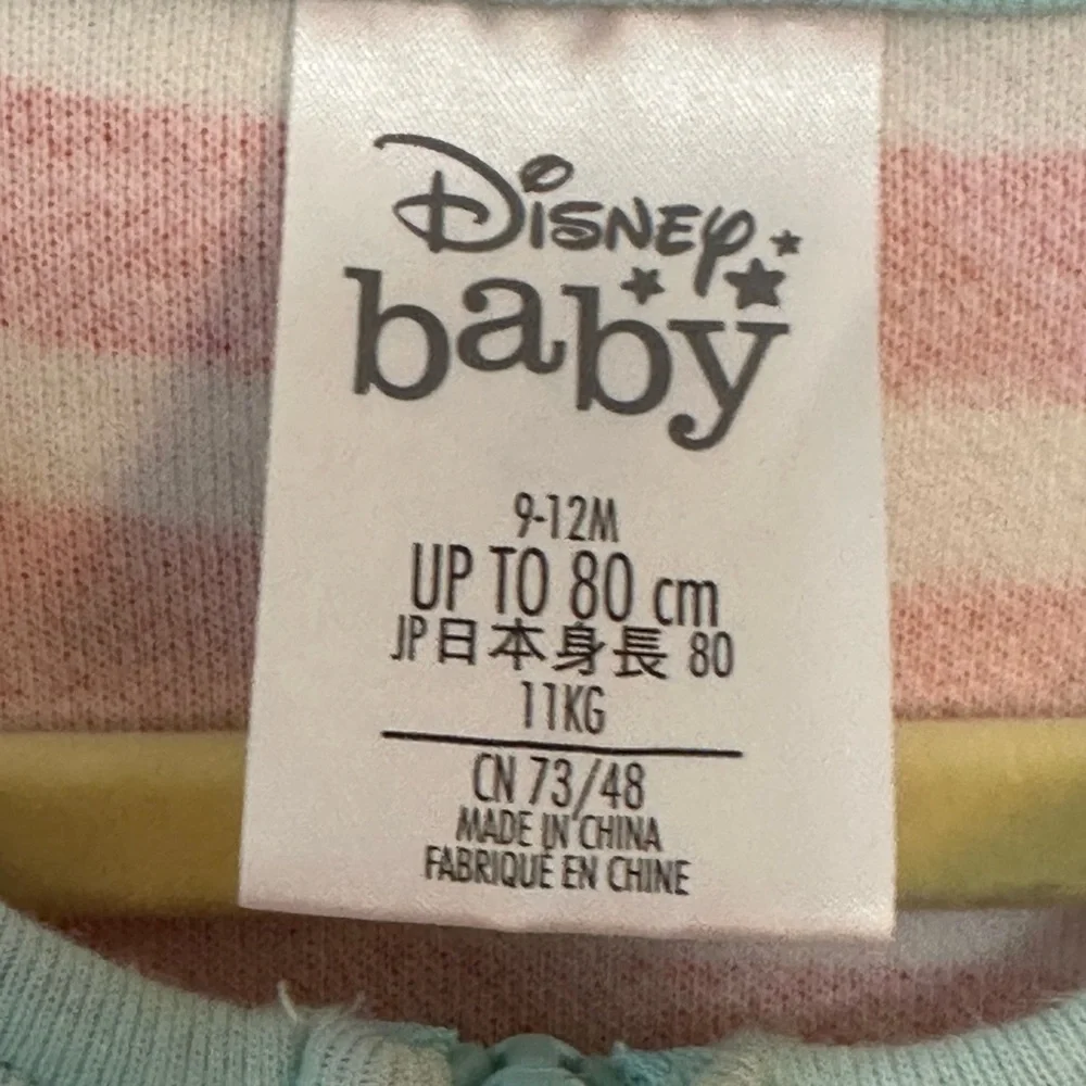 9-12Months Disney Baby Minnie Mouse Ice Cream Red Striped Beach Dress