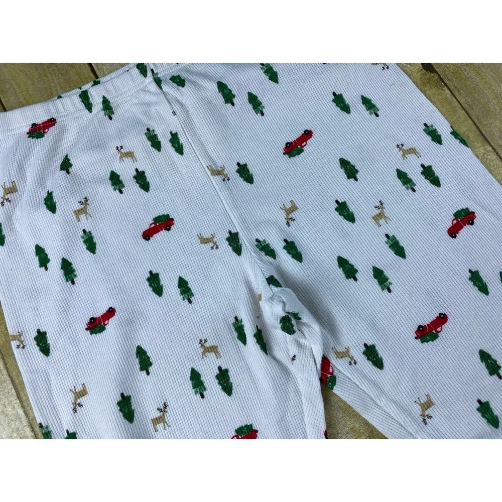 Carters Adult Size Medium Waffle‎ Texture Joggers Winter Theme Red Pick Up
