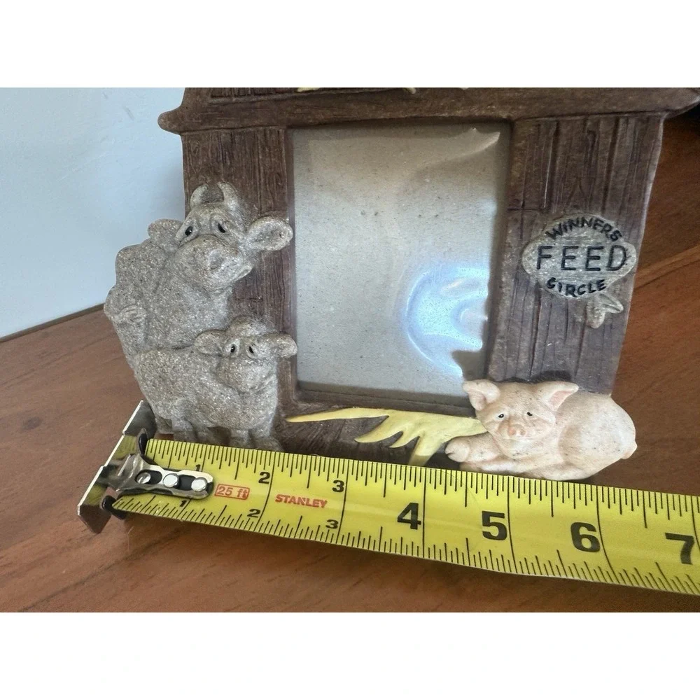 QUARRY CRITTERS Picture Frame 2nd Nature Design Piglets Chicken Cattle 2002 Farm
