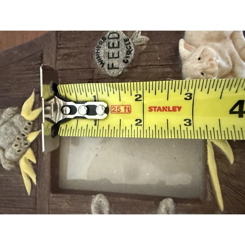 QUARRY CRITTERS Picture Frame 2nd Nature Design Piglets Chicken Cattle 2002 Farm