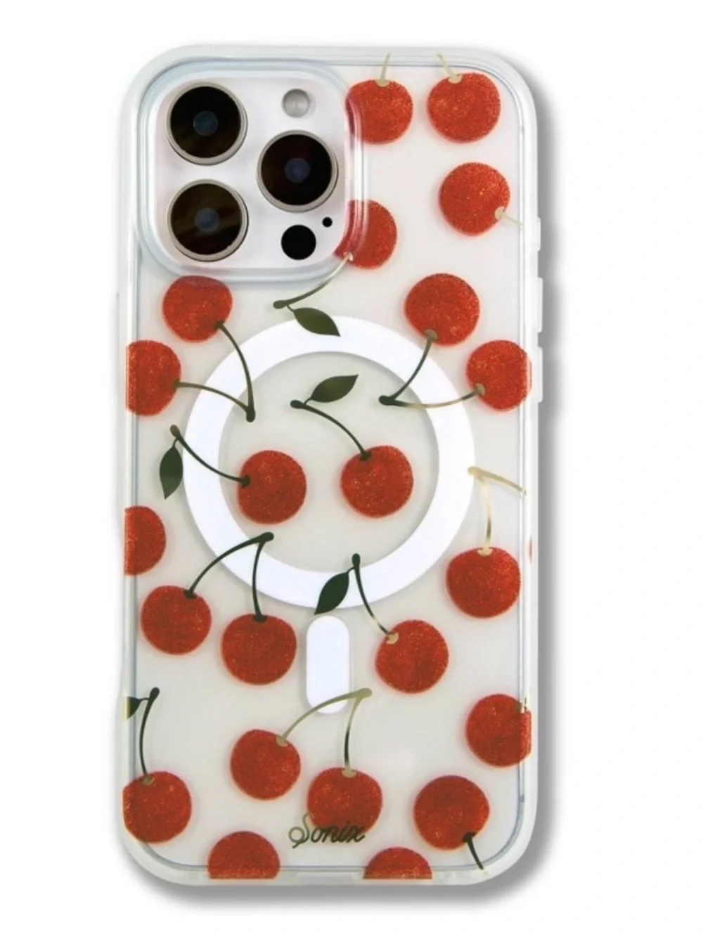 Sonix Clear Cherry MagSafe-Compatible IPhone 16 Pro Max Case
