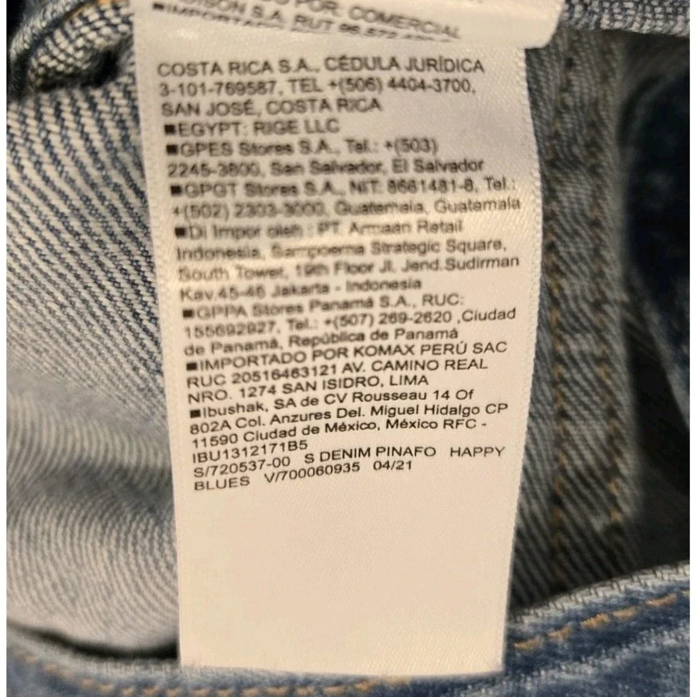 Old Navy Girl's Jean Denim Overall Dress Full Snap Front Adjustable Straps 10/12