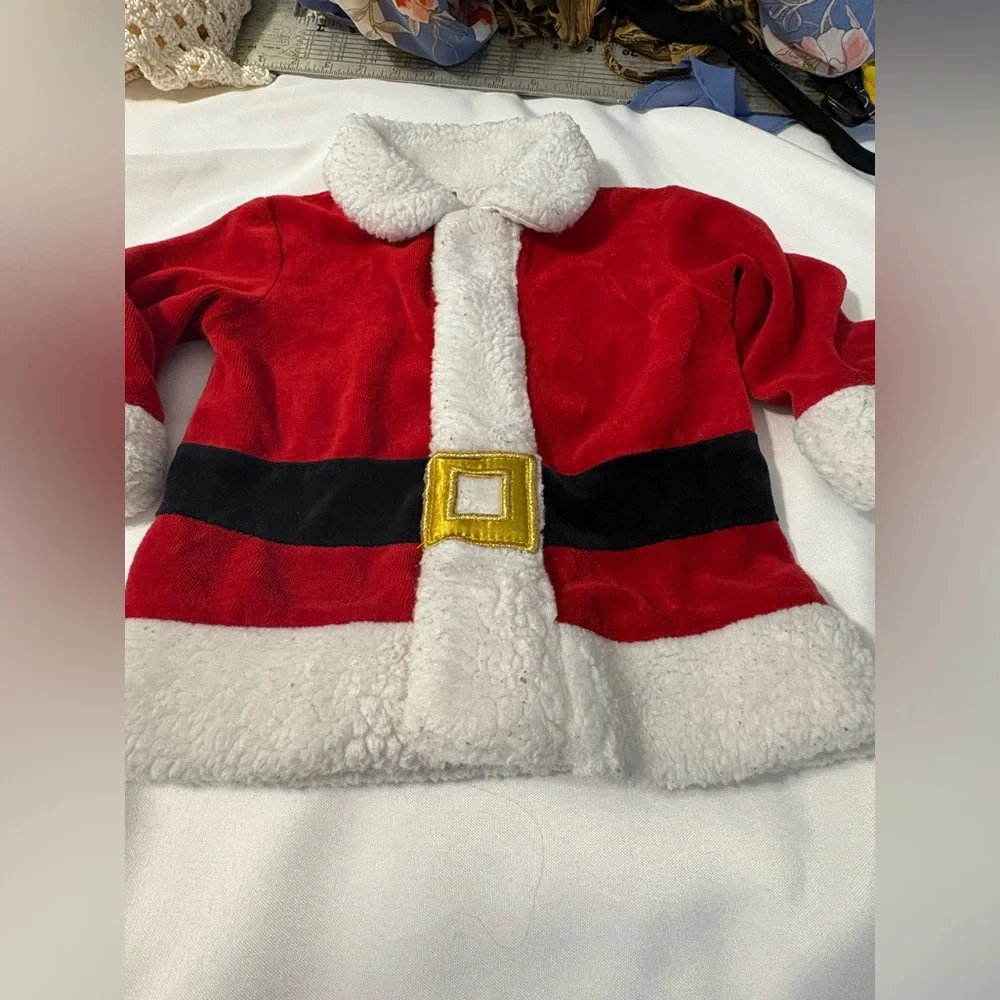 Santa Jacket Koala Kids Size 9/12 months Velcro closure Christmas Holiday jacket