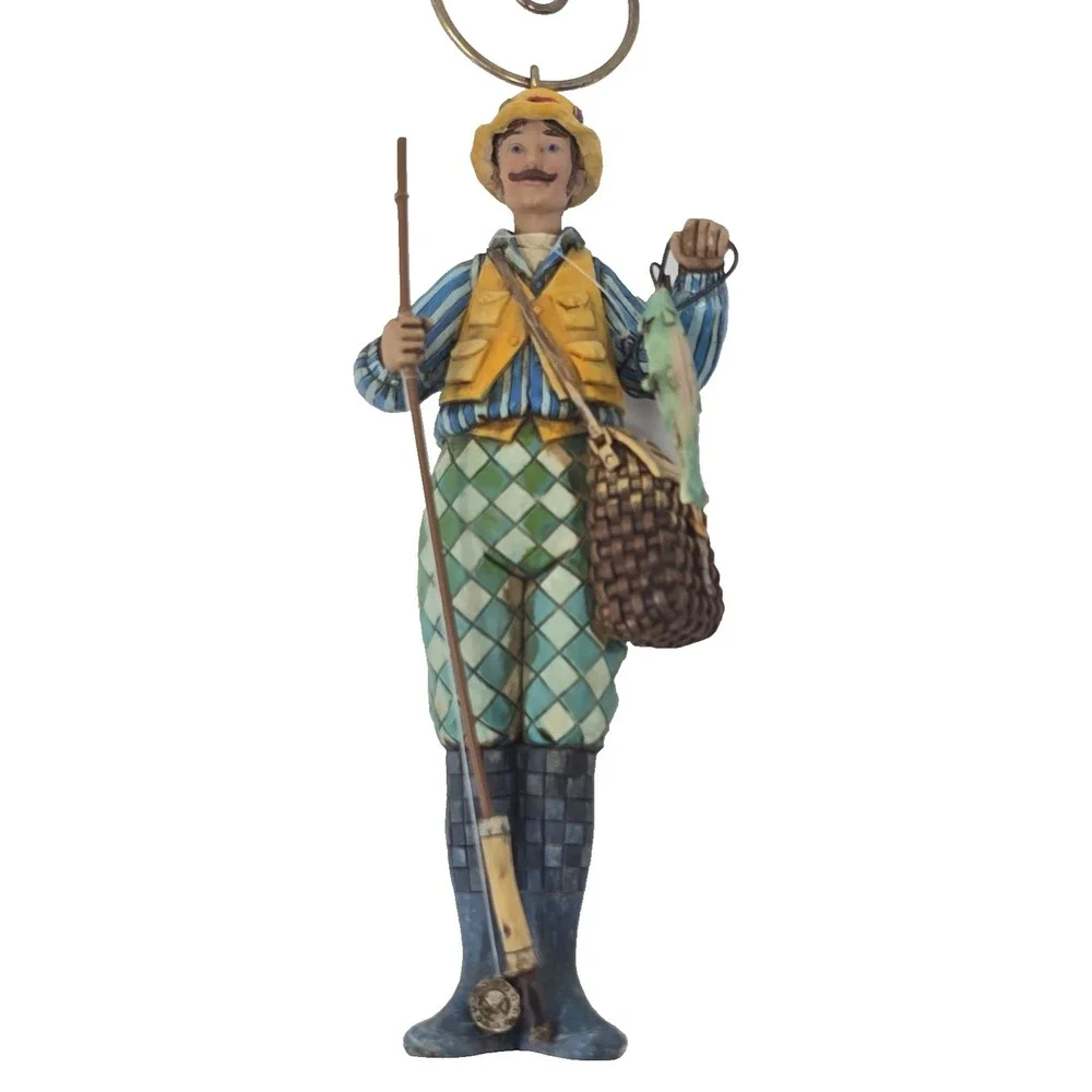 Jim Shore Heartwood Creek Good Day Fly Fisherman Figurine 5