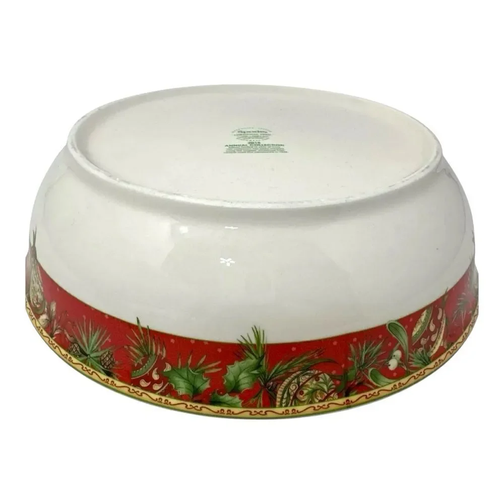 Spode Christmas Tree 2015 Annual Large Serving Bowl Limited Edition 10