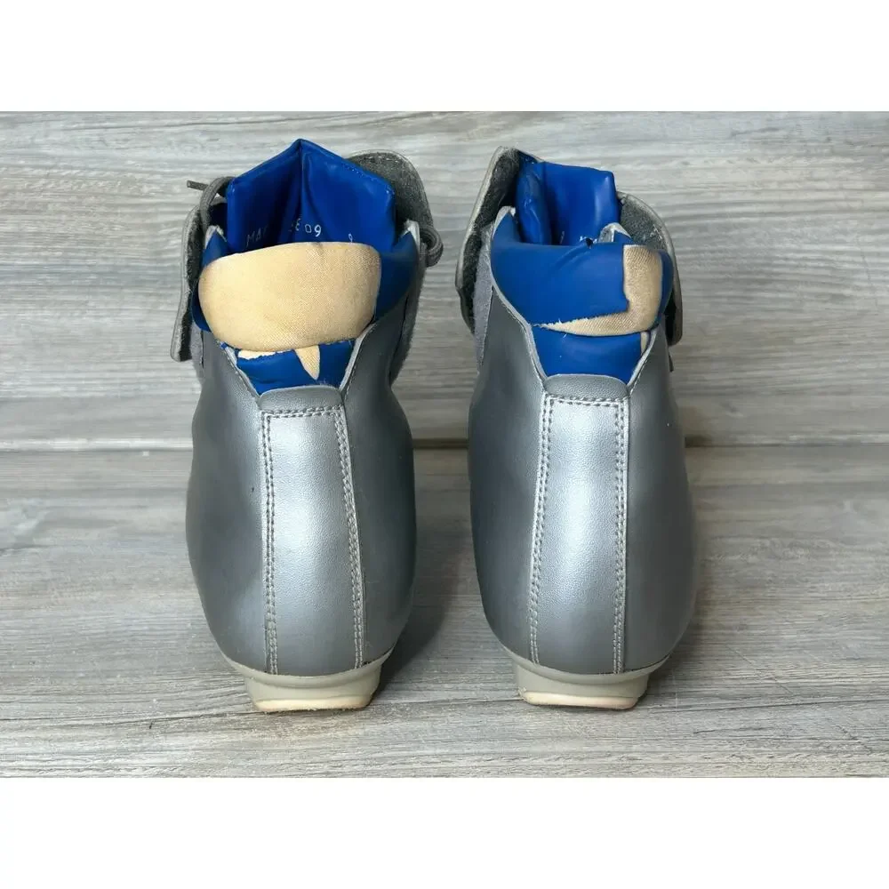 Vintage ASOLO NNN 420 Nordic Cross Country Ski Boots Men's 9.5 Silver