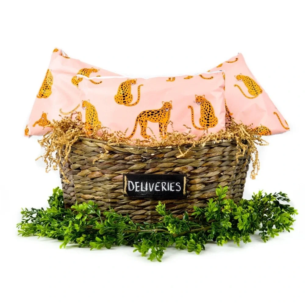 10x13 Polymailers 20 count Pink Cheetah Leopard Novelty Print New