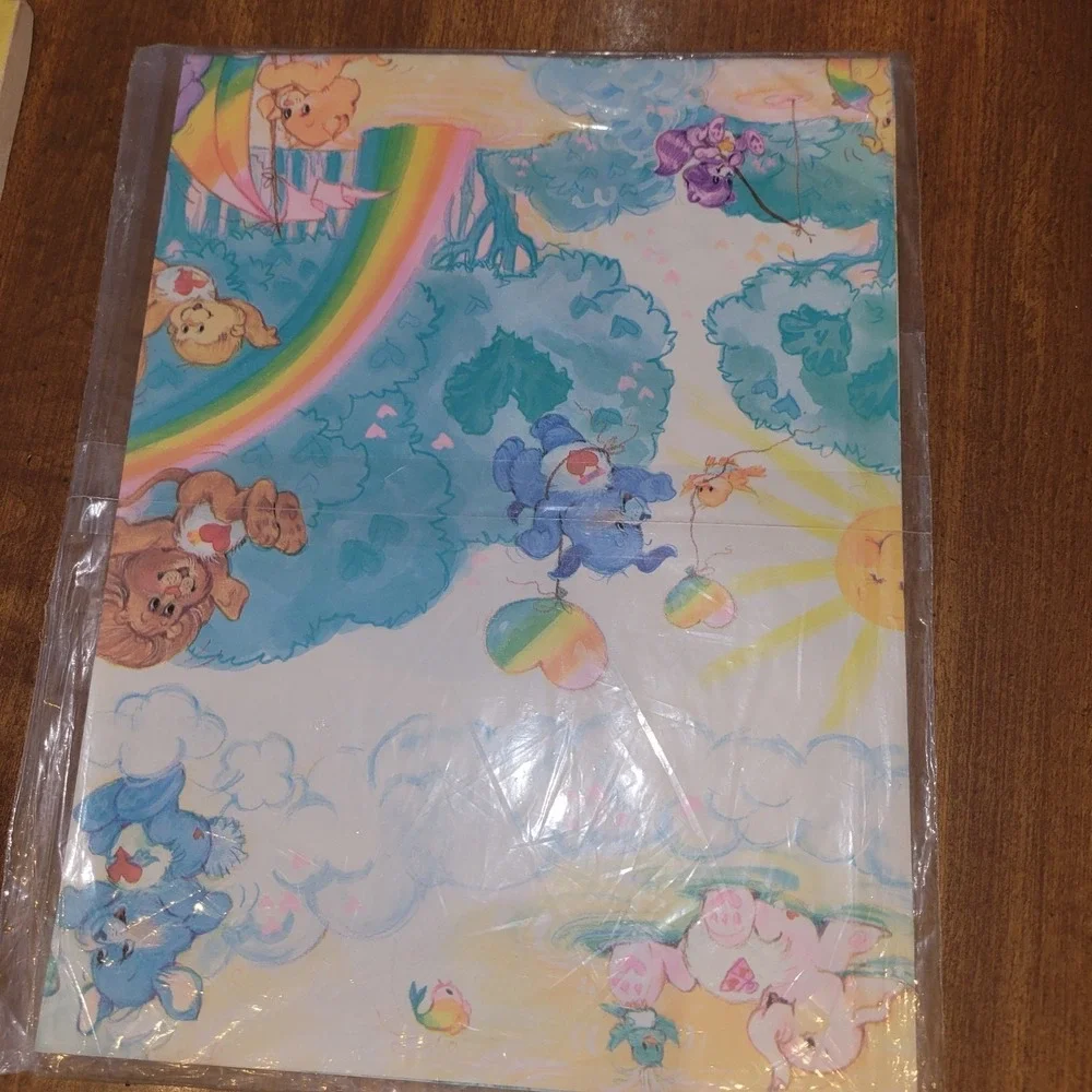 Vintage‎ American Greetings Care Bear Cousins Birthday Gift Wrap 1 Giant Sheet