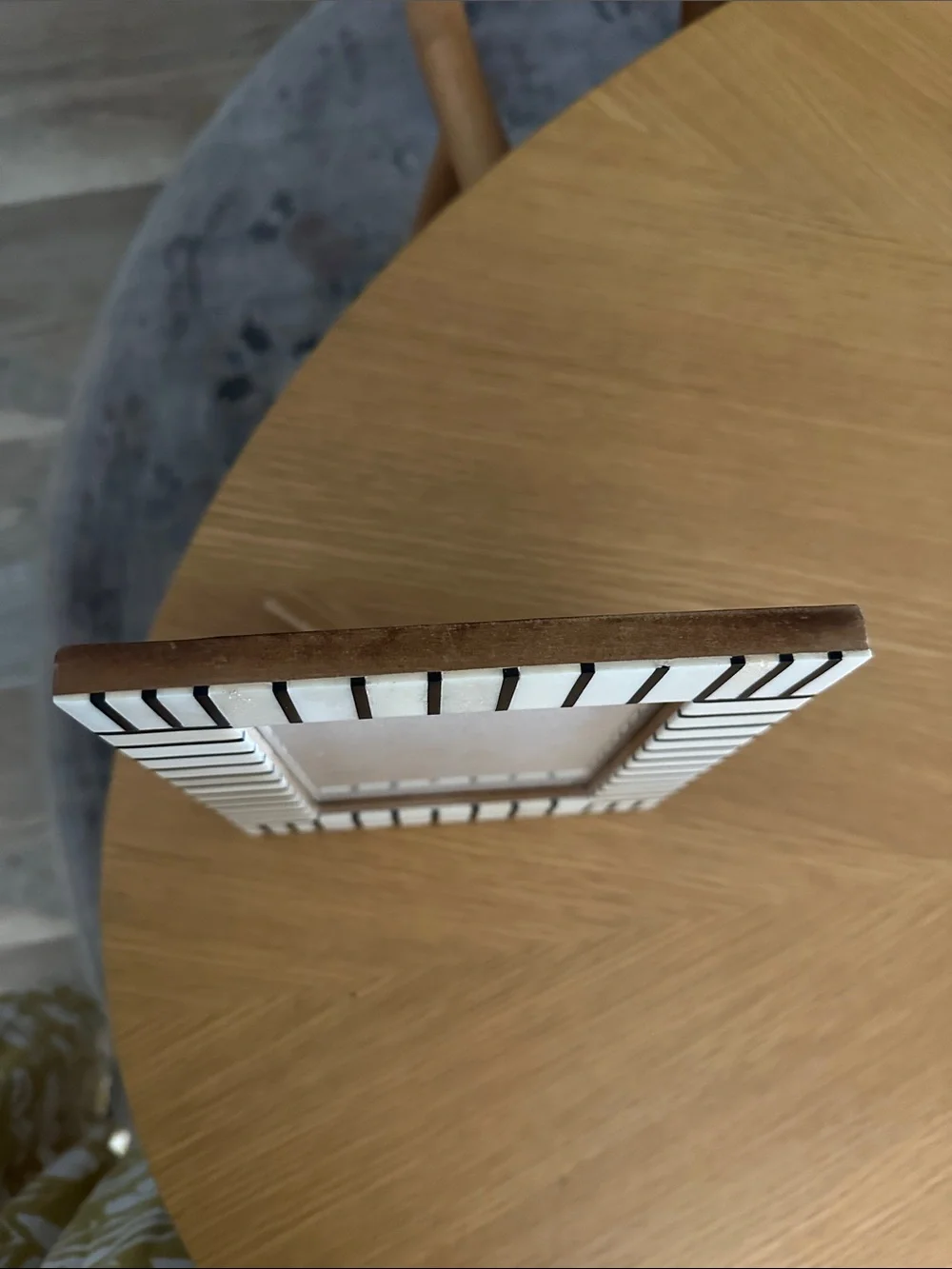 NWOT boho striped picture frame