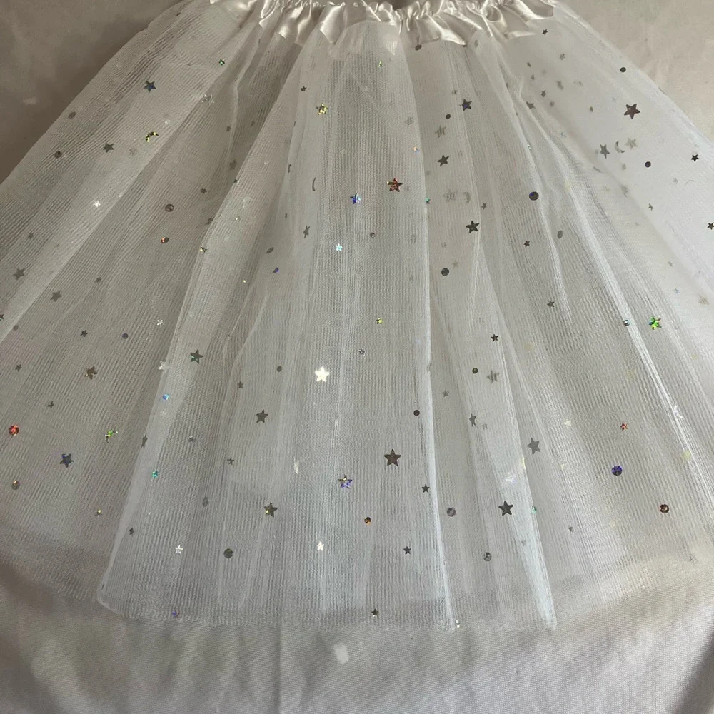 White Starry Kids Angel Costume