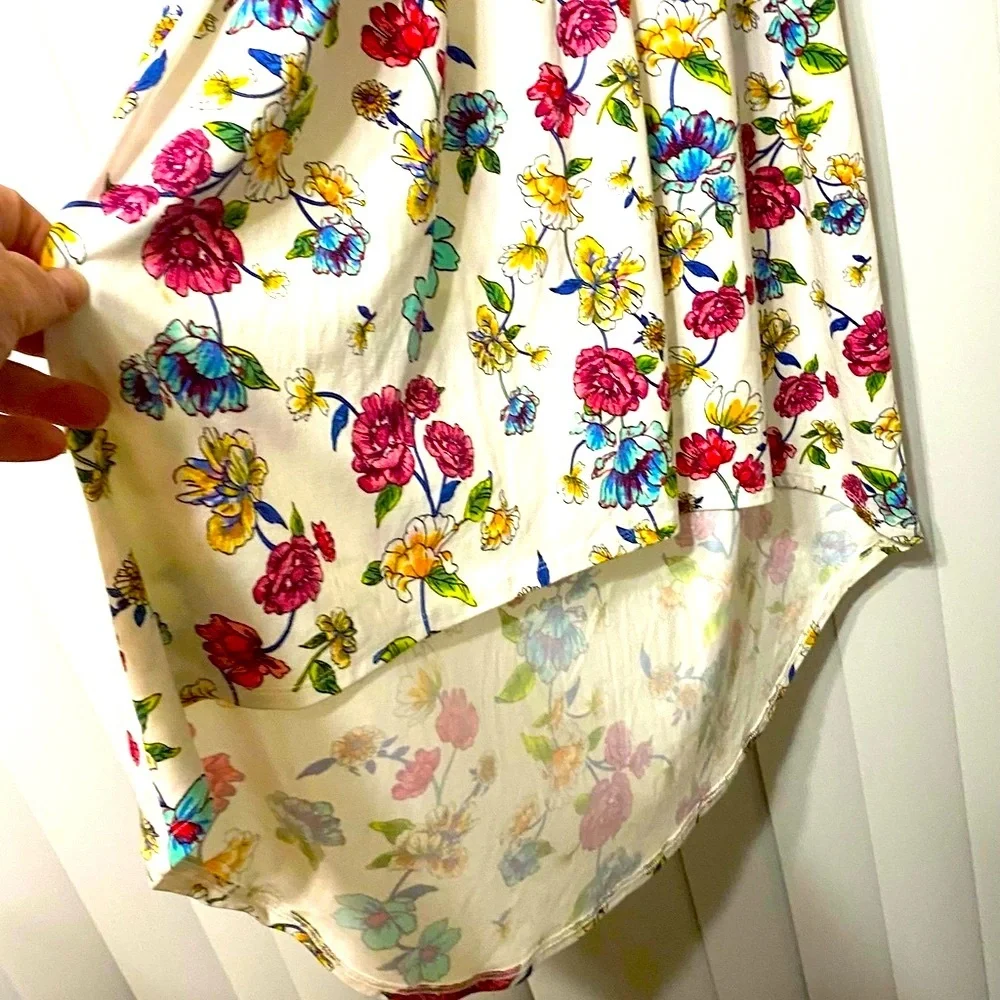 PAPER DOLL Maxi Dress, Hi Lo, Floral, Sz 16, XXL, Sleeveless, Garden girl