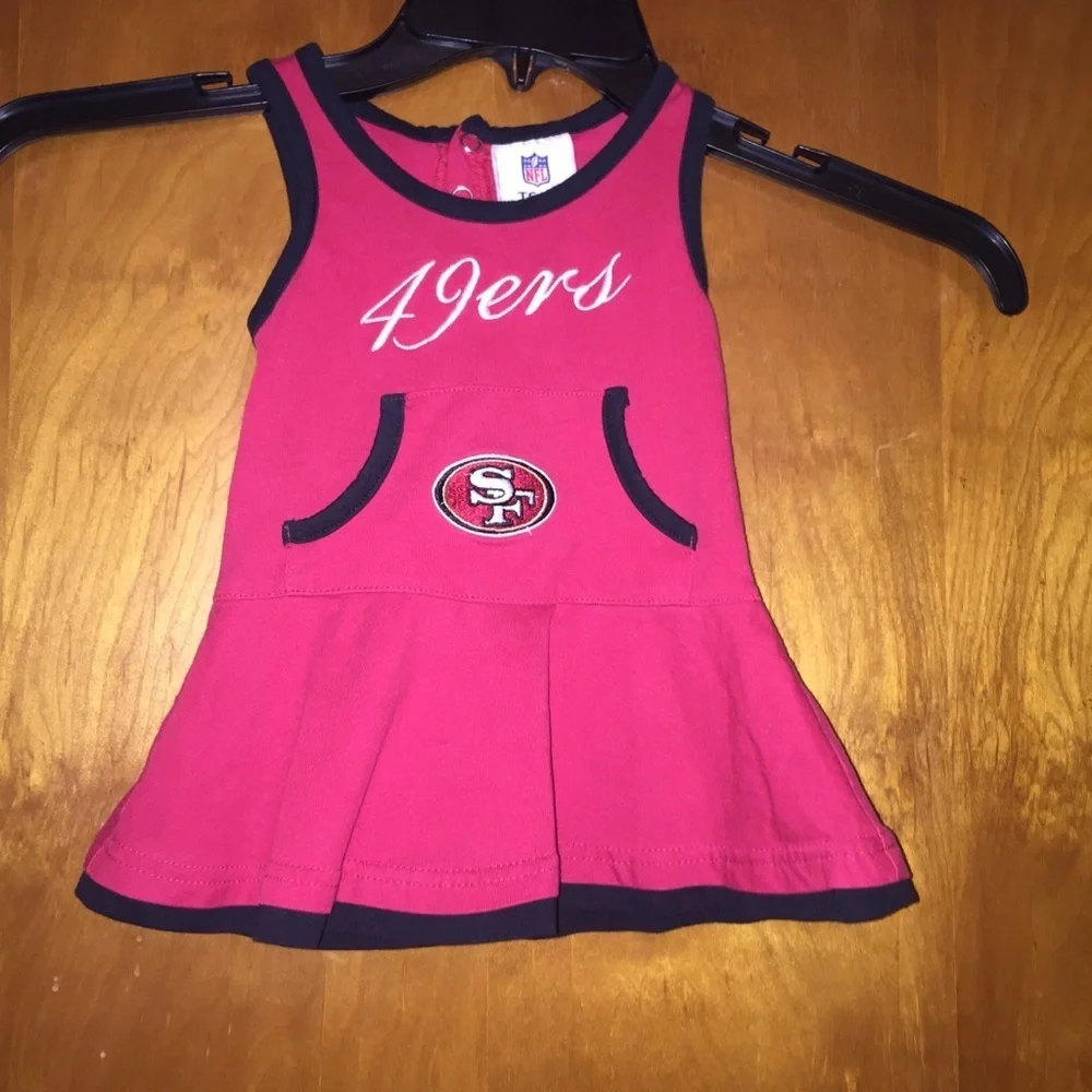Infant girls nfl San Francisco 49ers dress 12 months baby girl fan