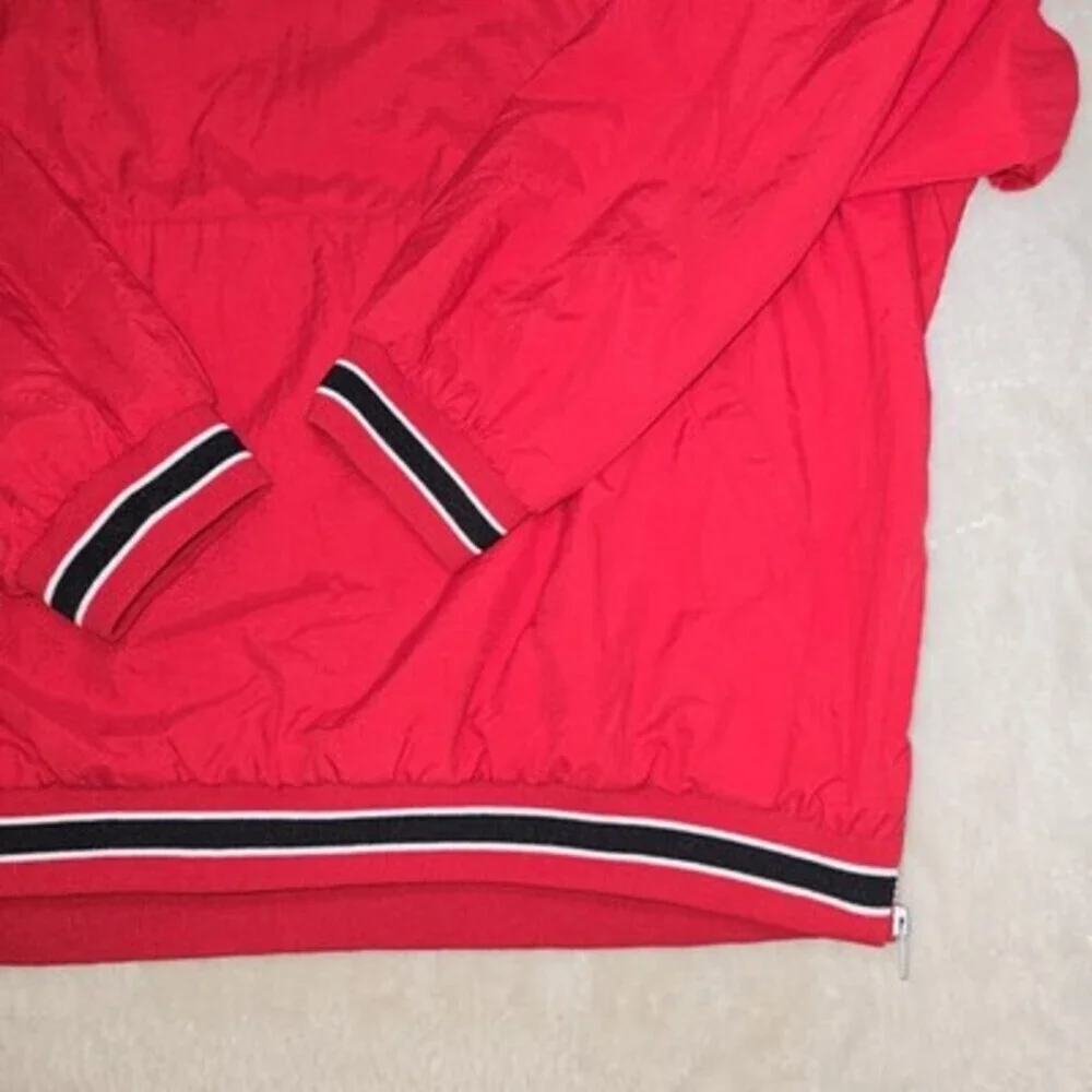 Vintage Indiana Basketball Pullover Windbreaker Jacket XL Red Nylon Captivating
