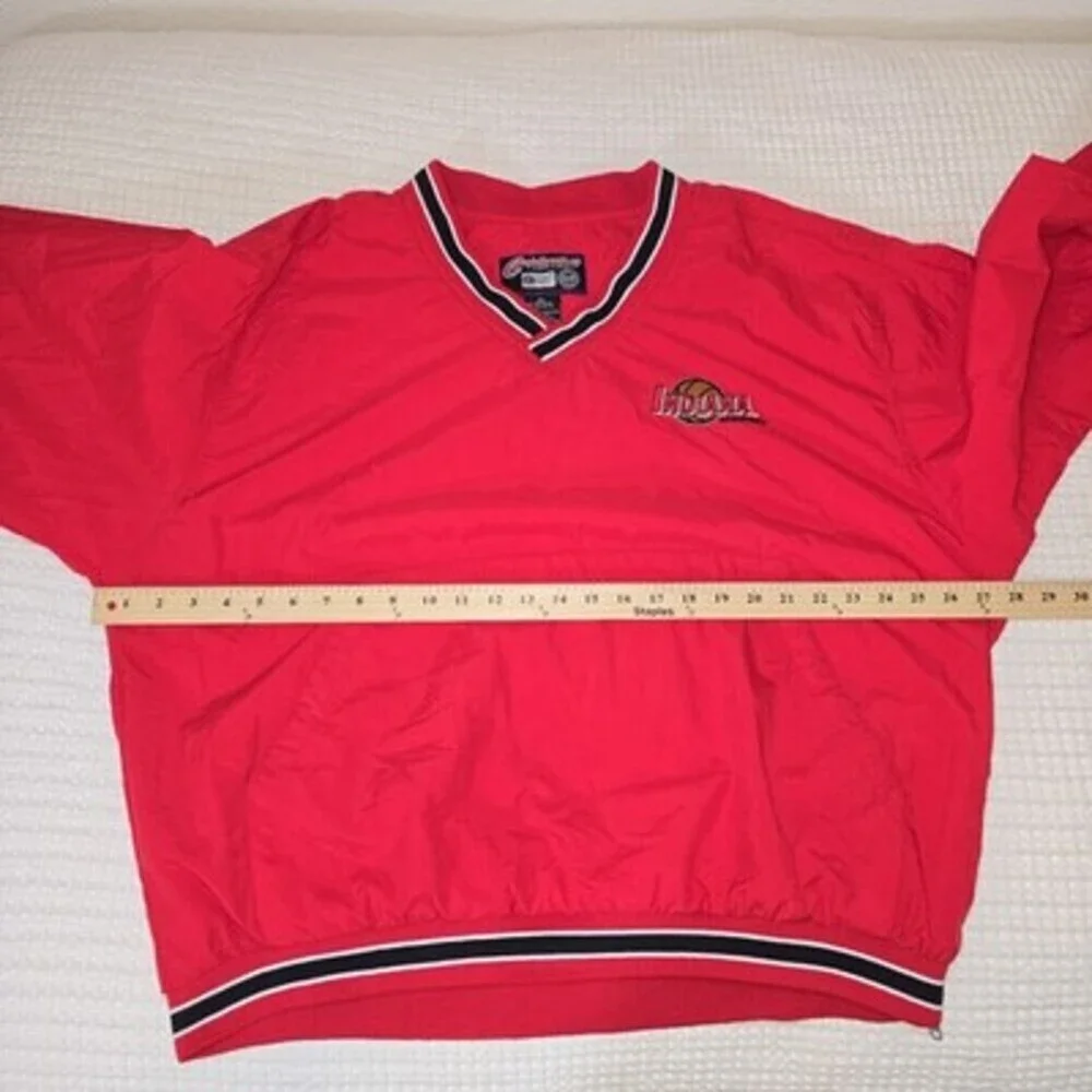 Vintage Indiana Basketball Pullover Windbreaker Jacket XL Red Nylon Captivating