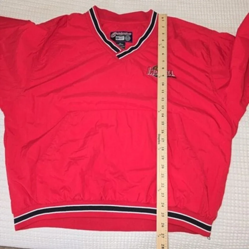 Vintage Indiana Basketball Pullover Windbreaker Jacket XL Red Nylon Captivating