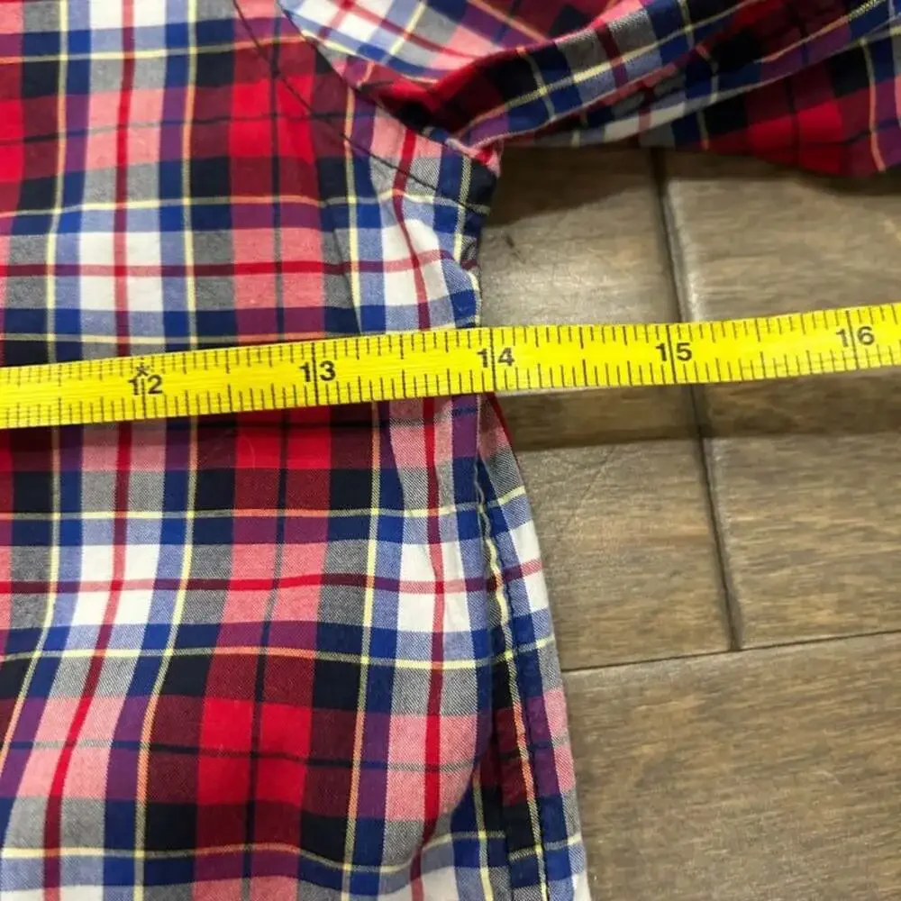 Polo Ralph Lauren Boys Red Blue Plaid Long Sleeve Button Down Shirt  5
