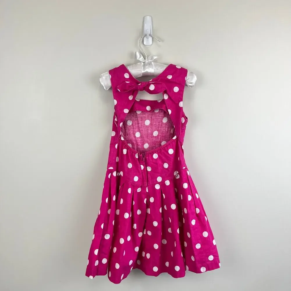 Vintage Amy Too! Pink Polka Dot Party Dress 4T