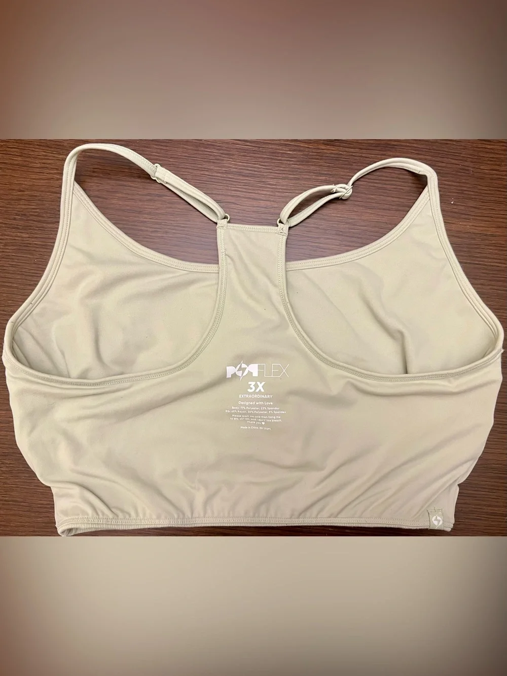 POPFLEX Plié Corset Crop Bralette Pistachio 3x