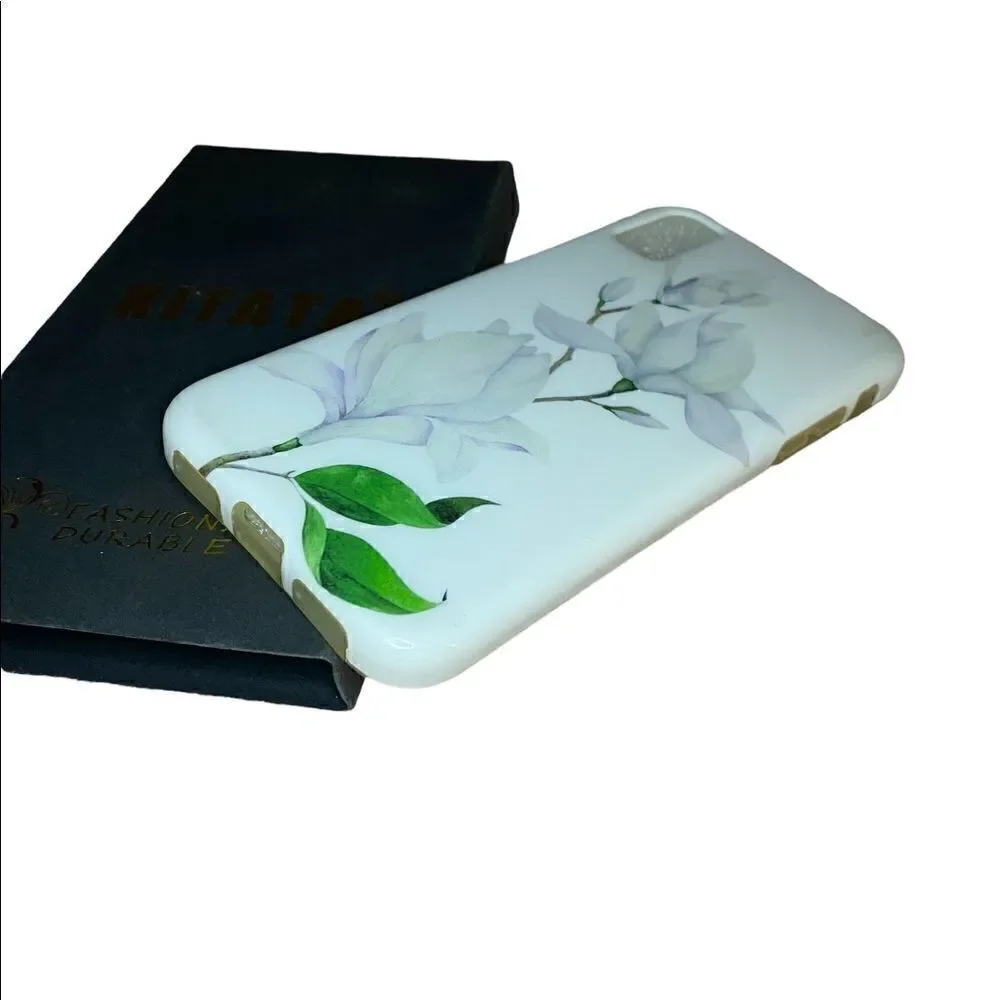 iPhone X/ Xs White Flower Cell Phone Case