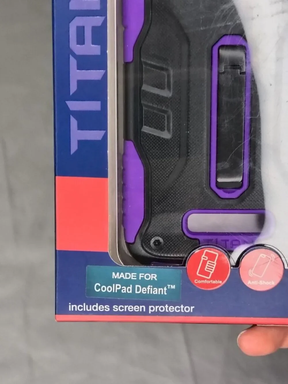 Titan Durable Protective Cover Purple Coolpad Defiant Case