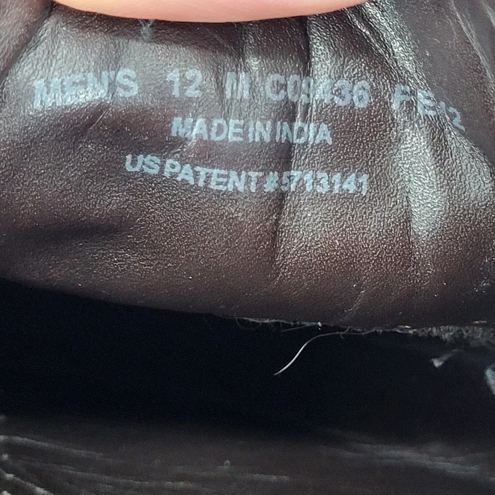 Cole Haan Air Oxford Shoes Mens 12 M Brown Apron Toe‎ Leather Dress Shoes C09436