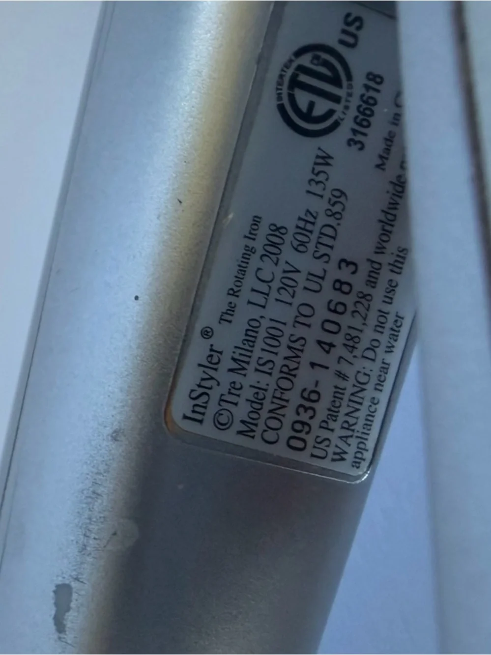 InStyler Rotating Hot Iron Brush Tool 1.25