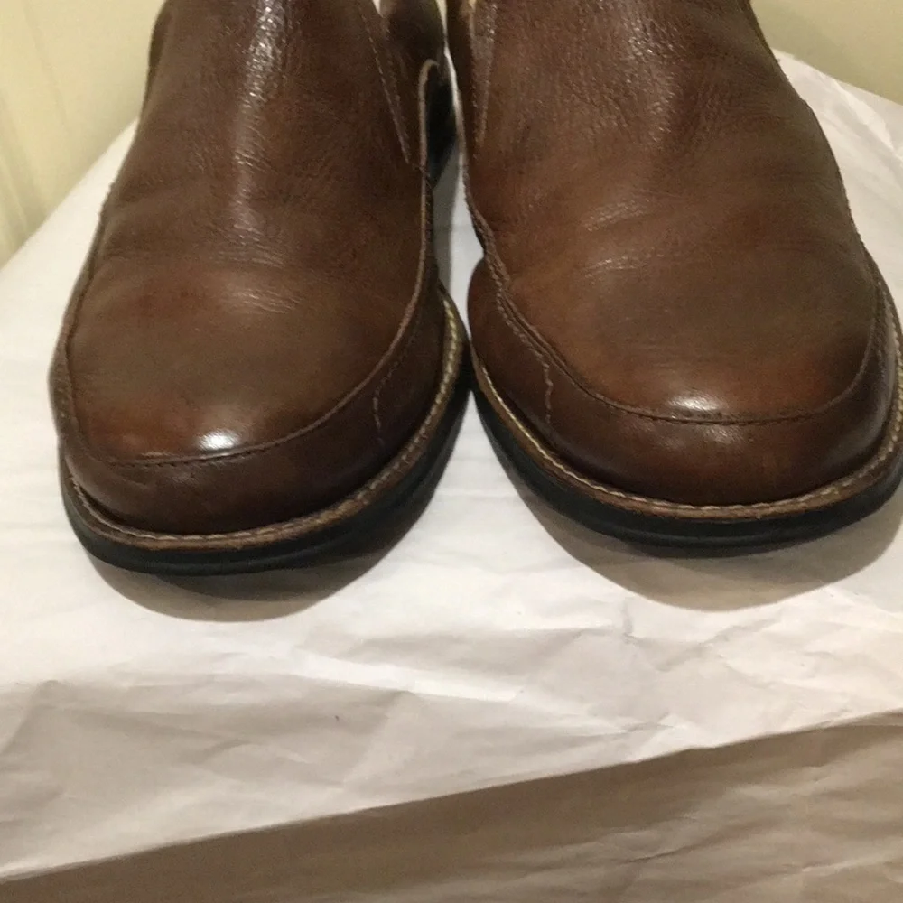 Sandro men Leather Slip-on loafer shoe Comfort Soft Gel made Brazil Size 11
